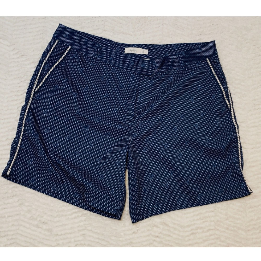 Blue And White Golf Shorts